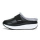 thumbnail image 4 of Zapatillas de invierno con punta cerrada para mujer, zapatillas de felpa cálidas a prueba de agua con tacón inclinado, zapatillas de algodón, zapatos informales Wmkox8yii  hj789, 4 of 9