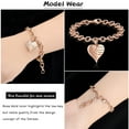 thumbnail image 3 of Cremation Bracelet for Ashes Cremation Jewelry Heart Urn Ashes Bracelet with Angel Wings Keepsake Urn Memorial Ash Jewelry, 3 of 7