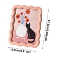 thumbnail image 3 of Zoxiy Cute Picture Frame with Mat,Vintage Curved Funky Decorative Picture Frame Wavy Edge,Unique Funky Frame for Table and Wall Display,Versatile Wall Hanging Decor For Home, 3 of 5