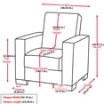 thumbnail image 5 of Upholstered Armchair With Storage In Beige Chenille, Modern Style Chenille Functional Storage, Enhances Room Utility, 5 of 5