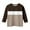 Brown, variant on breaise Girls Boys 3/4 Length Sleeve Tops Loose Fit Long Sleeve Color Block Tee Shirts Casual Spring Summer Tshirt