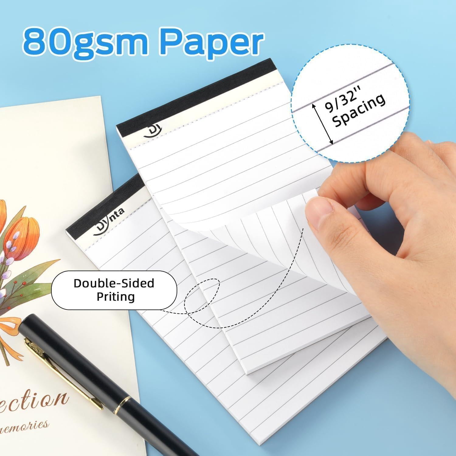36 Note Pads  3x5 In Small Notepad 80gsm White Lined Scratch For Writing 45 Sheets Per Memo Pad Jotting Down Quick Notes Grocery And Shopping Lists