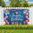 thumbnail image 5 of Colorful Design Happy Birthday Banner Decorative Firework Balloon for Birthday Party Event Celebration, 5 of 8