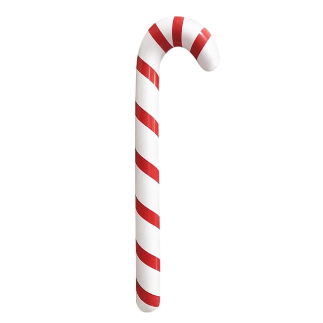 Juguete inflable para niños de Navidad con bastón de Papá Noel