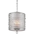 thumbnail image 1 of Beaumont Lane 3 Light Sterling Mist Shade Pendant in Peruvian Silver, 1 of 4