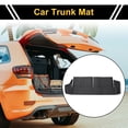 thumbnail image 2 of Unique Bargains Cargo Liner Trunk Mat Trunk Cargo Luggage Boot Tray Mat for Toyota 4Runner 7 Seat 2013-2024 Black TPE 1 Pc Flat Face Vertical Rectangular Grid Pattern, 2 of 7