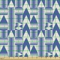 thumbnail image 2 of Abstract Fabric by the Yard Upholstery, Illustration of Directed Cursor Like Elements in Repeated Pattern, Decorative Fabric for DIY and Home Accents, Off White and Violet Blue by Ambesonne, 2 of 5