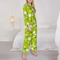 thumbnail image 3 of Sigee Green Apple for Women’s Pajama Sets Long-Sleeved Pjs Sets for Women 2 piece Sleepwear-X-Large, 3 of 7