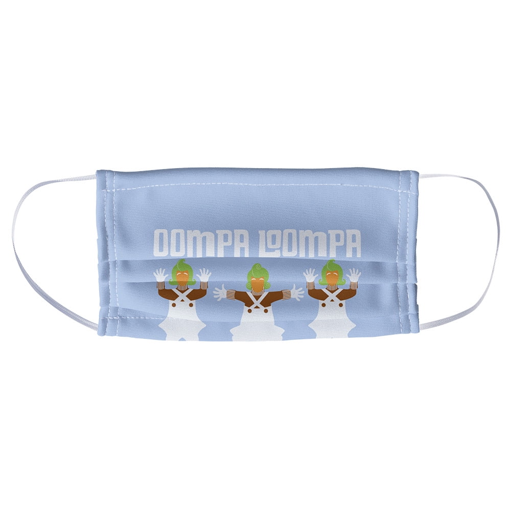Willy Wonka and the Chocolate Factory Oompa Loompas 1-Ply Reusable Face Mask Covering, Unisex