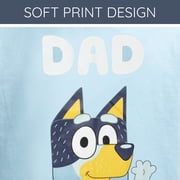 Bluey Mens Short Sleeve Graphic T-Shirt Bandit Blue