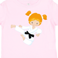 thumbnail image 4 of Inktastic Karate Girl, Cute Girl, Black Belt, Orange Hair Girls Toddler T-Shirt, 4 of 5