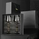 thumbnail image 4 of Juego de copas de vino tinto, copa de cristal ligera de lujo de alta gama, copas de vino para fiesta de cristal alto, copas para beber para flauta de champán, 2 uds., 4 of 5
