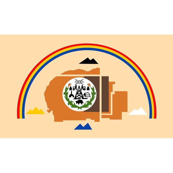 5in x 3in Navajo Nation Flag Sticker