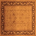 thumbnail image 1 of Ahgly Company Indoor Square Oriental Orange Industrial Area Rugs, 8' Square, 1 of 4