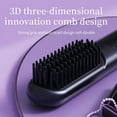 thumbnail image 3 of Multifunction Rechargeable Hair Straightener Brush Beard Comb Hair Curler Quick Negative Ion Hair Styler, 3 of 5