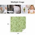 thumbnail image 5 of Cloth Napkins Set of 4 - 20x20 Inches, Vintage Green Washable Reusable Table Napkins, Retro Botanical Abstract Art Soft & Absortbent Dining Napkin for Party Wedding Hotel Restaurant, 5 of 8