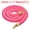 Pink, variant on Uxcell 8 Feet Red Velvet Stanchion Rope Crowd Control Barrier Rope with Snap Hooks for Posts Stands, Golden