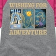 thumbnail image 3 of Disney Wish - Wishing For Adventure Grid - Toddler & Youth Girls Raglan Graphic T-Shirt, 3 of 5