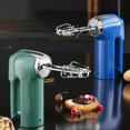 thumbnail image 4 of Double-head Egg Beater Usb Charging 3-speed Adjustable Kitchen Baking Mixer Food Blender Green, 4 of 5