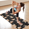 thumbnail image 6 of Bulldog Dog and Footprints Hot Yoga Mat Towel Non Slip for Hot Yoga - Quick-Drying Yoga Mat Cover with 4 Corner Pockets with Travel Bag - Hot Yoga Towel Non Slip Grip Moisture Wicking Sweat 70"x26", 6 of 6