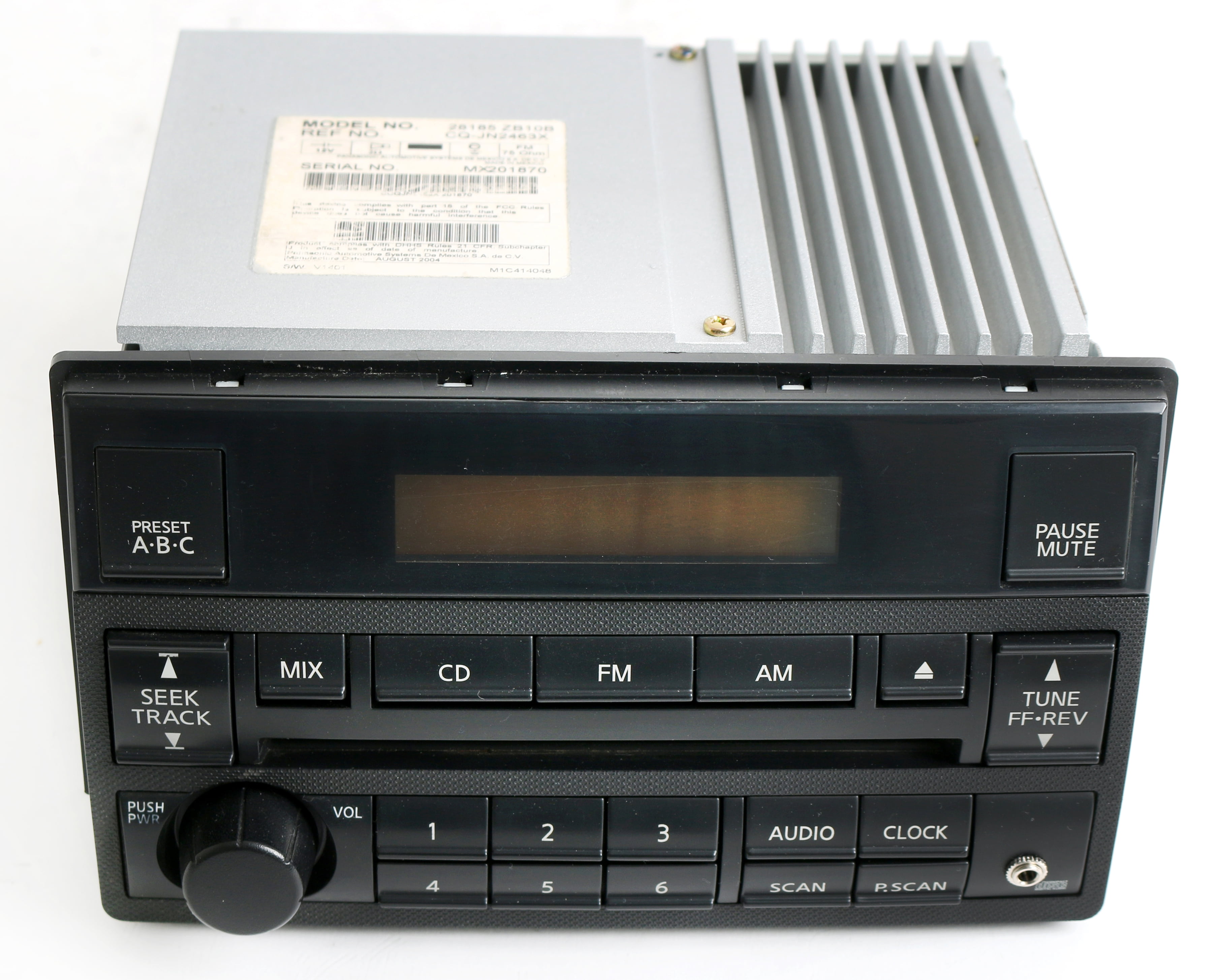 Restored Nissan Altima 2005-06 Radio AM FM CD Player w Aux Input Spd Vol Ctrl 28185ZB10B (Refurbished)