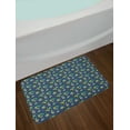 thumbnail image 2 of Cactus Print Bath Mat, House Plantation Round Blemishes Succulents Tropical Concept, Plush Bathroom Decor Mat with Non Slip Backing, 29.5" X 17.5", Dark Sky Blue Multicolor, by Ambesonne, 2 of 2
