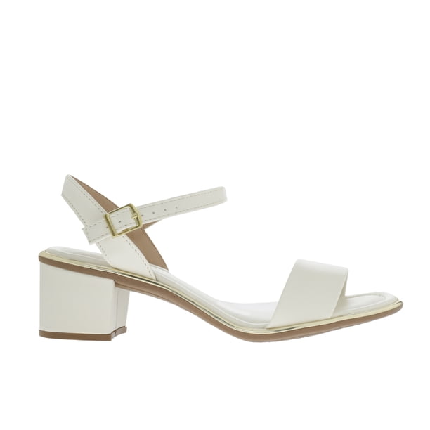 Sandalias Paulette color blanco con hebilla 25.0 Dorothy Gaynor Sandalias Paulette color blanco con hebilla 25.0