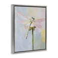 thumbnail image 2 of Stupell Industries Eclectic Pastel Dragonfly Landing Gray Floating Frame Canvas Art, 25 x 31, by The Prints Vibe, 2 of 8