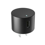 onn 12W Single USB-A Port Wall Charger, Foldable Plug, Black - Compatible with iPhone, Samsung Galaxy, Note, Pixel Devices iPad Pro, & More