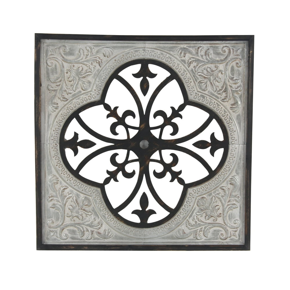 DecMode Indoor Black Metal Farmhouse Wall Décor