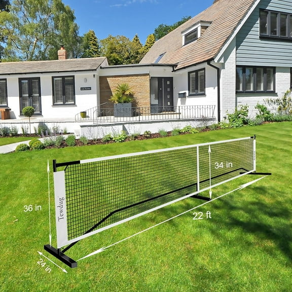 2024 Upgraded Portable Pickleball Net, 22ft Regulation Size, Durable Metal Frame, Tear-Resistant Design