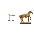 thumbnail image 1 of Figuras modernas de animales, esculturas de madera, estatuas de pájaros y figuras de caballos para decoración de escritorio, dormitorio, entrada,, 1 of 8