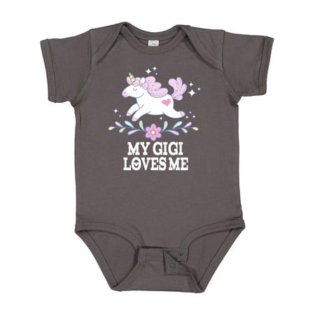 

Inktastic My Gigi Loves Me Unicorn Gift Baby Girl Bodysuit