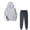 Gray 2 pieces sets for women, variant on Wycnly 2 Pieces Sweatsuits for Womens Fall Winter Womens Tracksuits Sets Sports Pocket Hoodies Sweatshirts and Drawstring Elastic Waist Sweatpants Sets Casual Solid Two Outfits Under $5