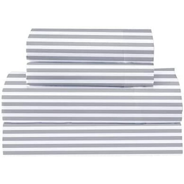 Feather & Stitch Softest 100 Cotton Sheets, Twin Size Sheet Sets, 3 Pc Set, 300 Thread Count