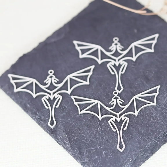 3PCS Stainless Steel Dragon Charm for Jewelry Making Animal Earring Pendant Necklace Bracelet Accessories Metal Craft Gift