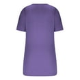 thumbnail image 3 of UYISJ Women's Short Sleeve V Neck Ribbed Knit Button T Shirts Henley Solid Color Summer Tops, 3 of 4