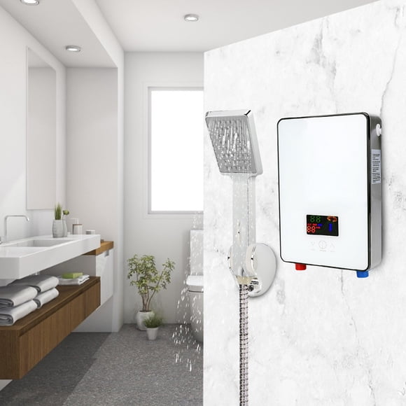 Calentador De Agua, 220V 6500W Calefacción Instantánea Calentador De Agua Sin Tanque Botón Táctil Para RV Para El Hogar