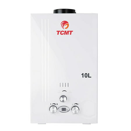 TCMT 2.6 GPM 10L Tankless Water Heater LPG Liquid Propane Gas Instant Hot Boiler with Digital