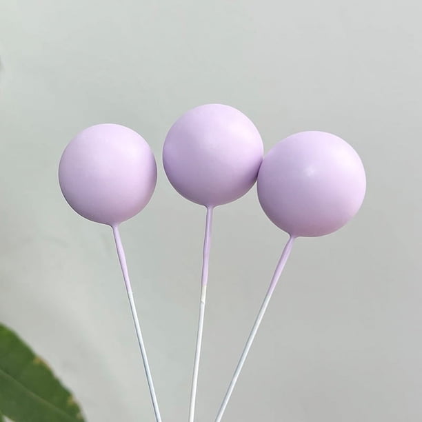 Decoraciones para tartas Bola dorada oro rosa gris morado caqui negro rosa rojo decoración de tarta tarjeta
