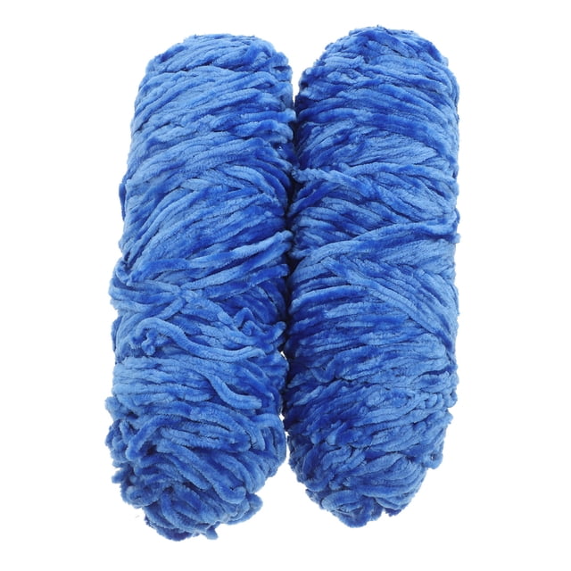 WHAMVOX Hilo Para Crochet Y Tejido Azul De Poliéster Suave Para Manualidades Y Accesorios