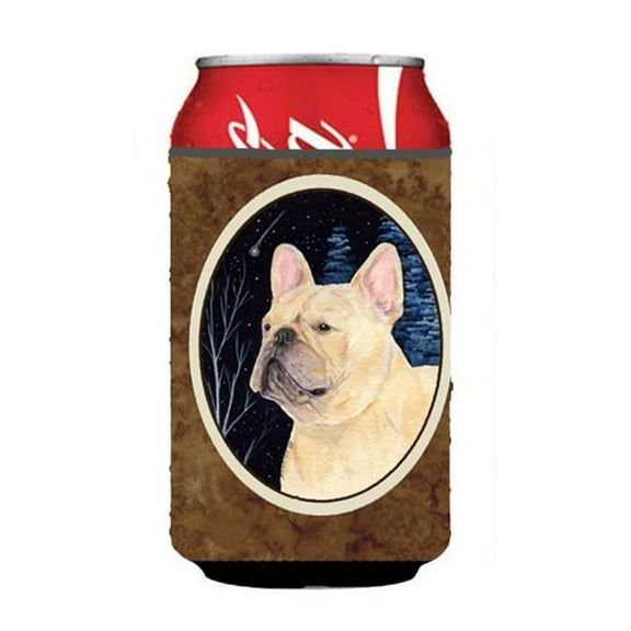 Starry Night French Bulldog Can or bottle sleeve Hugger 12 oz.