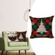 thumbnail image 2 of Flybaeast - Funda de almohada navideña de lino, funda de cojín con letras de cuadrícula verde y roja, decoración para sofá o sala de estar, 2 of 7