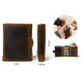thumbnail image 2 of Full Grain Leather Trifold Wallet for Men Minimalist Wallet Slim Card Holder Gifts for Men, 2 of 11