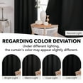 thumbnail image 5 of ZOPZO Blackout Curtains with Back Tab 2 Panels, Black, 42W x 95L Inch, Energy Saving Drapes for Home and Apartment, 5 of 5