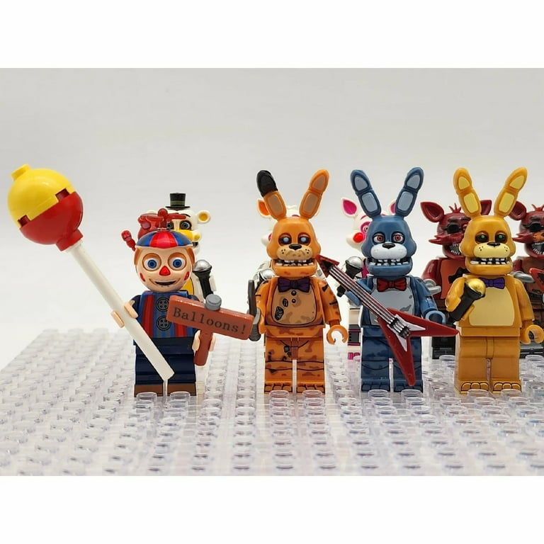 24 Pcs FNAF Minifigures Building Blocks Sets, Horror Game