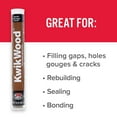 Beige 8258 KwikWood 7 inch Wood Repair Epoxy Stick