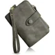 thumbnail image 1 of Xiao Hua Cartera corta de piel, cartera mediana, 30 % de descuento, ranura para tarjetas, cartera Zero con hebilla y cremallera, bolso de mano, verde oscuro, 1 pieza, 1 of 5