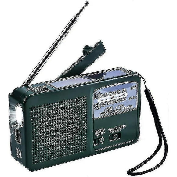 Emergency Radio Station Am/fm Two-wave Radio Manual Charging Led Flashlight Hand-cranking Emergency Charging Radio