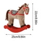 thumbnail image 3 of Decoración navideña, adornos navideños, adorable caballo mecedor de madera, regalo navideño hecho a mano, escultura de caballo de madera para interiores, decoración de escritorio invernal, bandeja esc, 3 of 6
